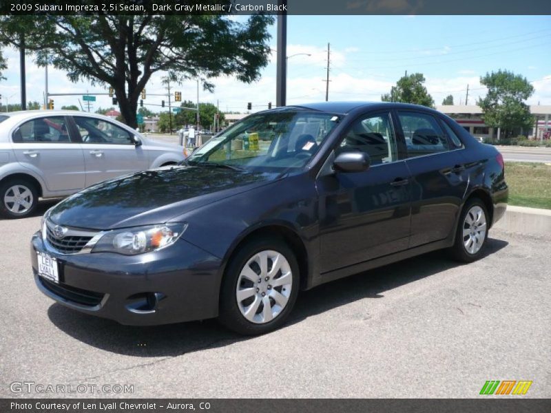 Dark Gray Metallic / Carbon Black 2009 Subaru Impreza 2.5i Sedan