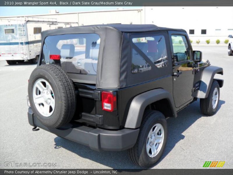 Black / Dark Slate Gray/Medium Slate Gray 2010 Jeep Wrangler Sport 4x4