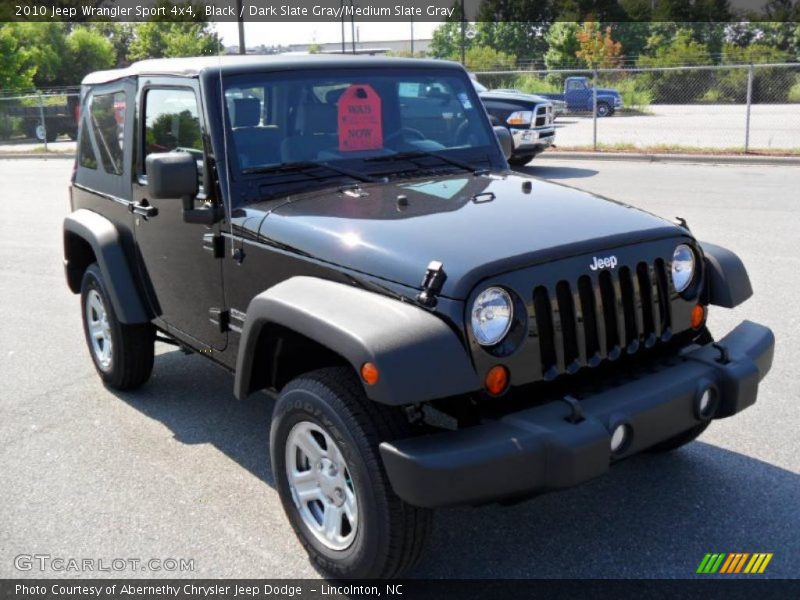 Black / Dark Slate Gray/Medium Slate Gray 2010 Jeep Wrangler Sport 4x4