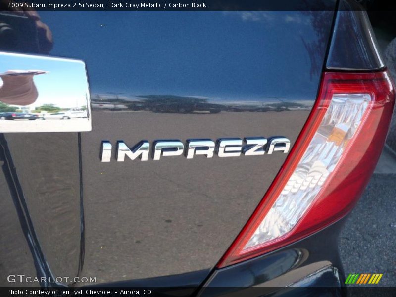 Dark Gray Metallic / Carbon Black 2009 Subaru Impreza 2.5i Sedan