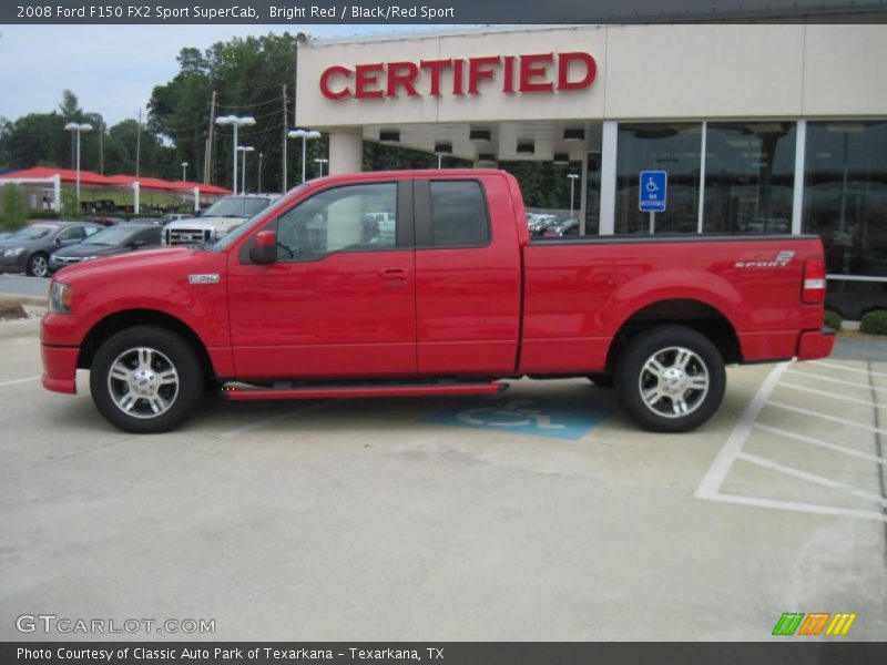 Bright Red / Black/Red Sport 2008 Ford F150 FX2 Sport SuperCab