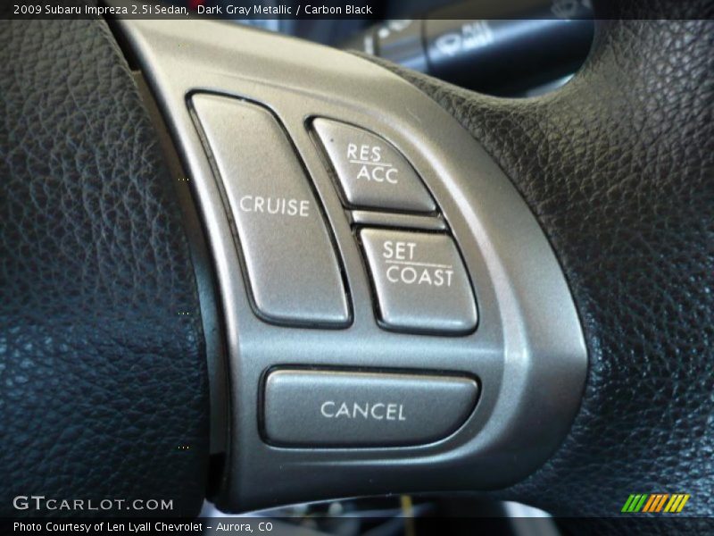 Dark Gray Metallic / Carbon Black 2009 Subaru Impreza 2.5i Sedan