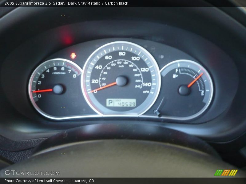 Dark Gray Metallic / Carbon Black 2009 Subaru Impreza 2.5i Sedan