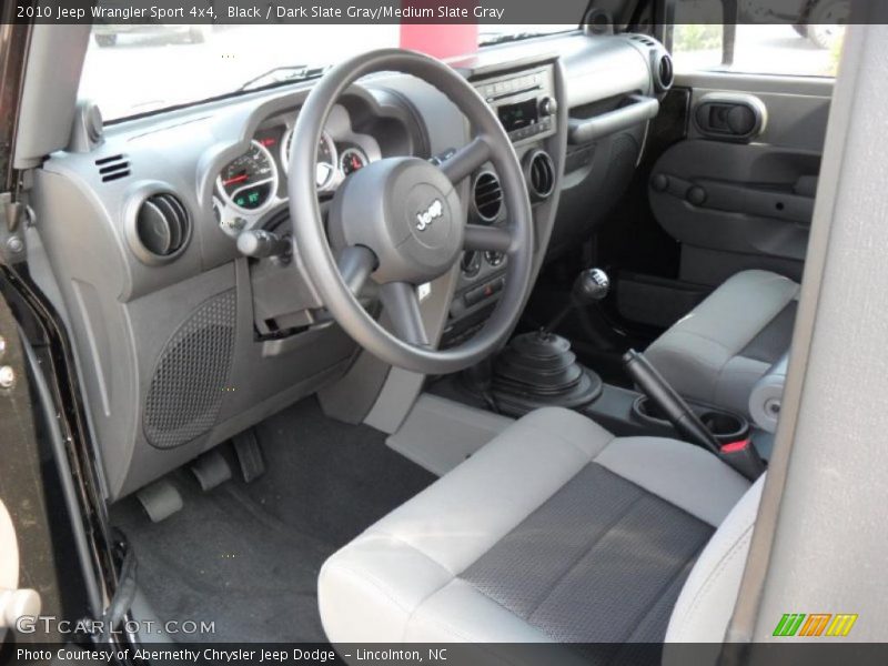 Black / Dark Slate Gray/Medium Slate Gray 2010 Jeep Wrangler Sport 4x4