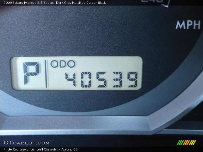 Dark Gray Metallic / Carbon Black 2009 Subaru Impreza 2.5i Sedan