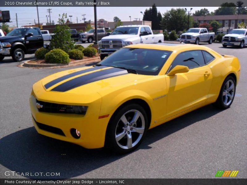 Rally Yellow / Black 2010 Chevrolet Camaro LT/RS Coupe