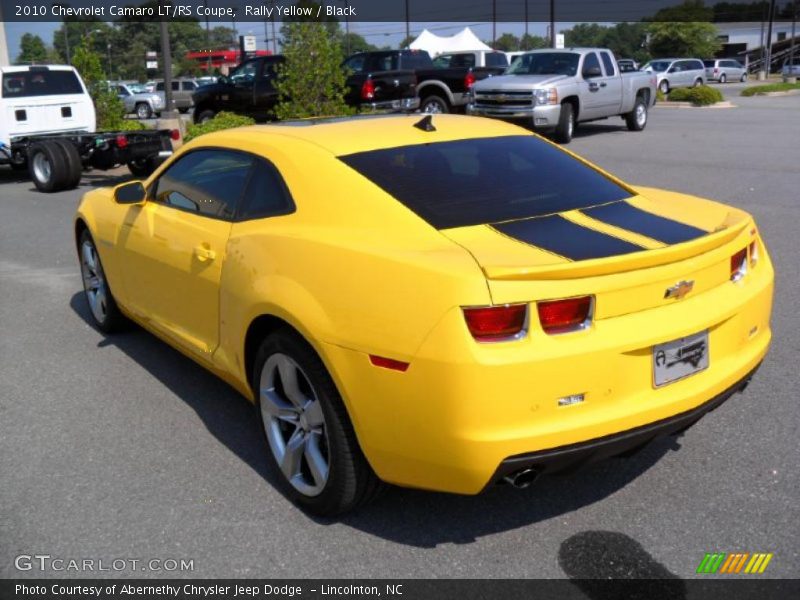 Rally Yellow / Black 2010 Chevrolet Camaro LT/RS Coupe