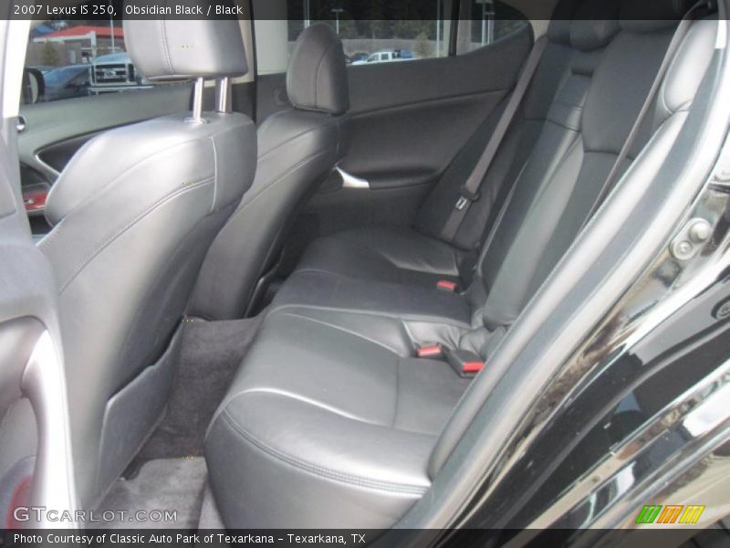 Obsidian Black / Black 2007 Lexus IS 250