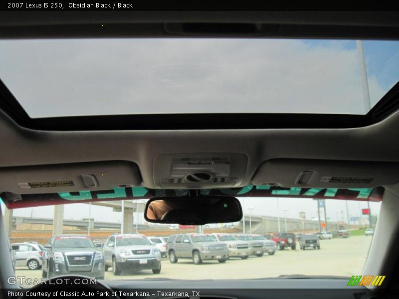 Obsidian Black / Black 2007 Lexus IS 250