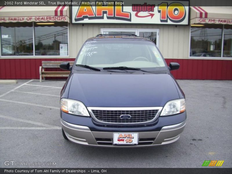 True Blue Metallic / Medium Parchment Beige 2002 Ford Windstar SEL