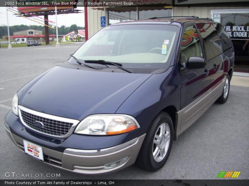 True Blue Metallic / Medium Parchment Beige 2002 Ford Windstar SEL