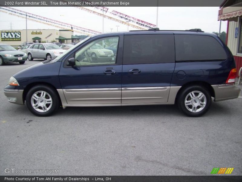 True Blue Metallic / Medium Parchment Beige 2002 Ford Windstar SEL
