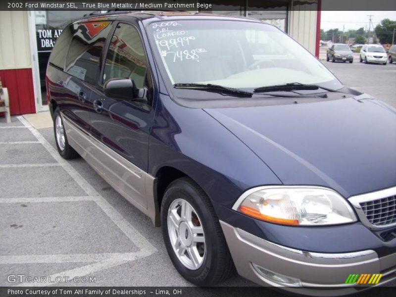True Blue Metallic / Medium Parchment Beige 2002 Ford Windstar SEL