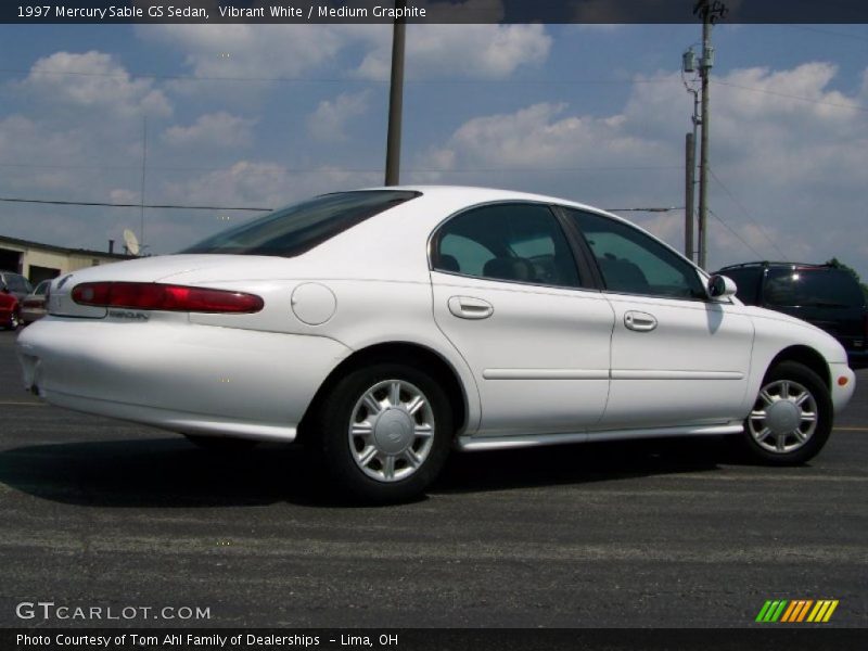 Vibrant White / Medium Graphite 1997 Mercury Sable GS Sedan