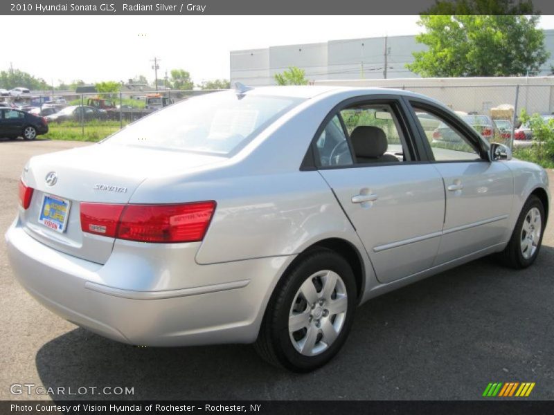 Radiant Silver / Gray 2010 Hyundai Sonata GLS