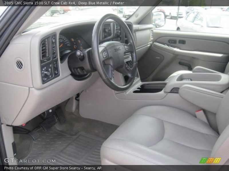 Deep Blue Metallic / Pewter 2005 GMC Sierra 1500 SLT Crew Cab 4x4