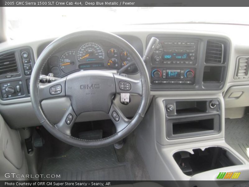 Deep Blue Metallic / Pewter 2005 GMC Sierra 1500 SLT Crew Cab 4x4
