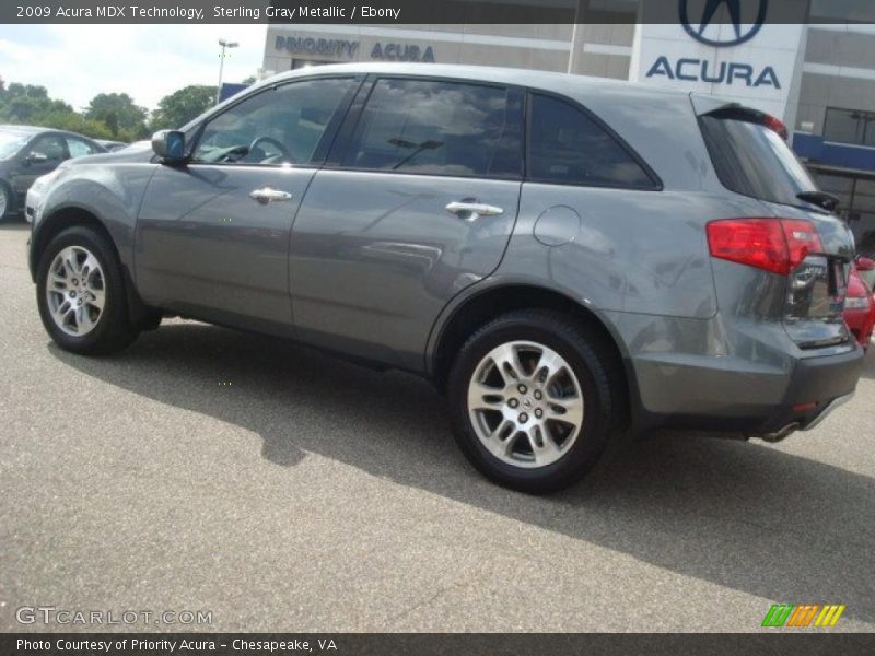 Sterling Gray Metallic / Ebony 2009 Acura MDX Technology