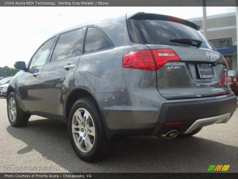 Sterling Gray Metallic / Ebony 2009 Acura MDX Technology
