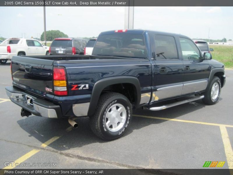 Deep Blue Metallic / Pewter 2005 GMC Sierra 1500 SLT Crew Cab 4x4