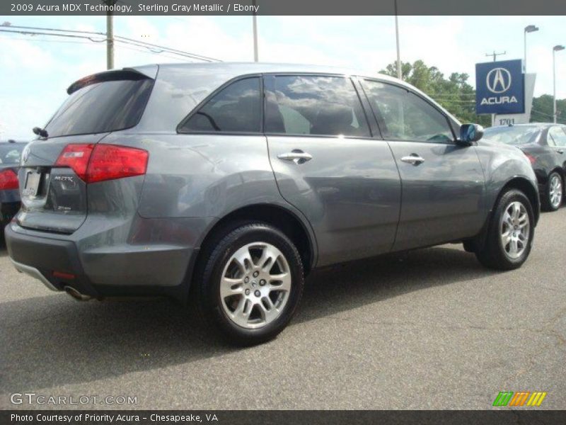 Sterling Gray Metallic / Ebony 2009 Acura MDX Technology