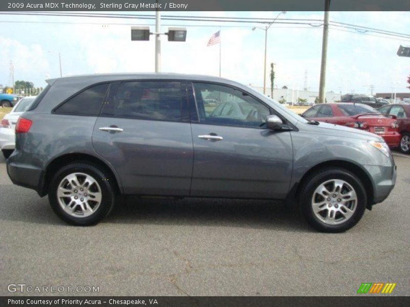 Sterling Gray Metallic / Ebony 2009 Acura MDX Technology