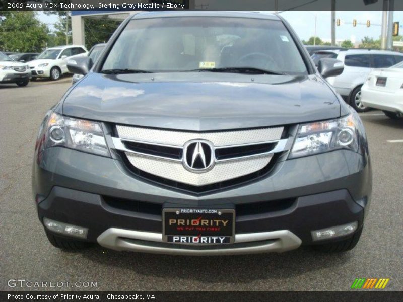 Sterling Gray Metallic / Ebony 2009 Acura MDX Technology