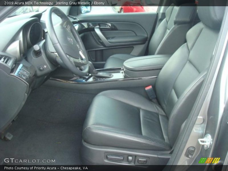 Sterling Gray Metallic / Ebony 2009 Acura MDX Technology