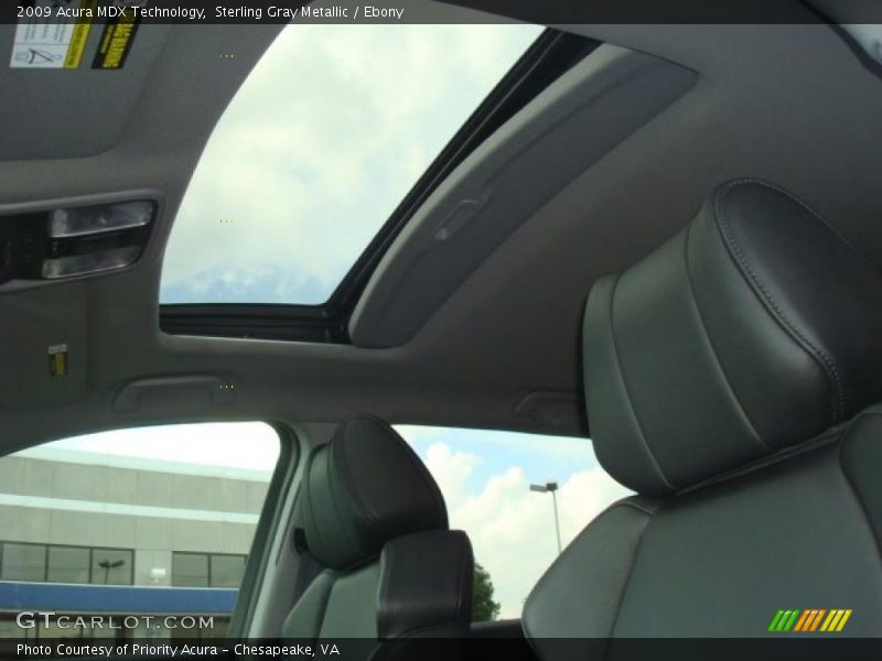 Sterling Gray Metallic / Ebony 2009 Acura MDX Technology
