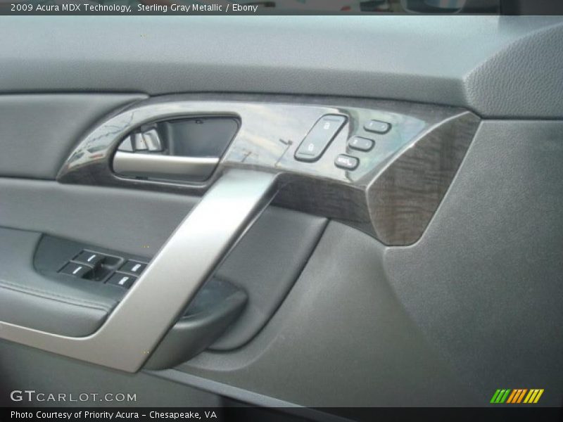 Sterling Gray Metallic / Ebony 2009 Acura MDX Technology
