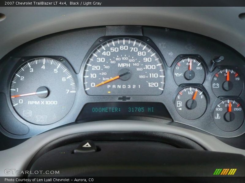 Black / Light Gray 2007 Chevrolet TrailBlazer LT 4x4