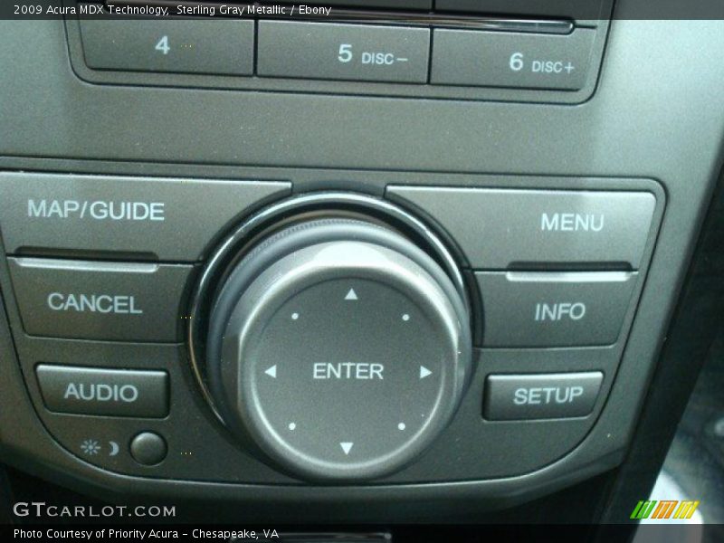 Sterling Gray Metallic / Ebony 2009 Acura MDX Technology