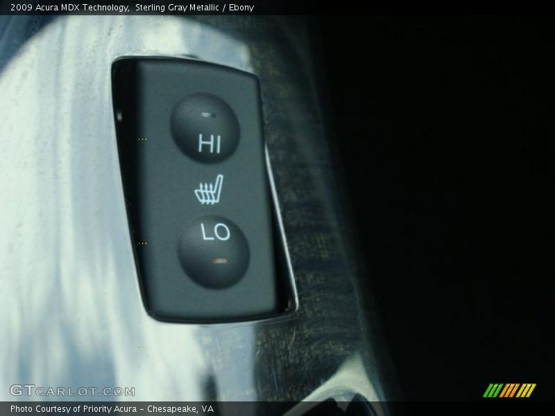 Sterling Gray Metallic / Ebony 2009 Acura MDX Technology