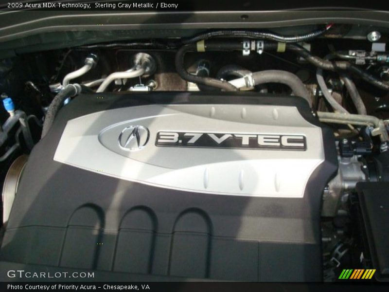Sterling Gray Metallic / Ebony 2009 Acura MDX Technology