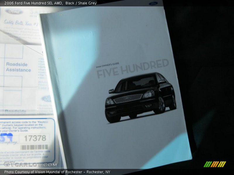 Black / Shale Grey 2006 Ford Five Hundred SEL AWD