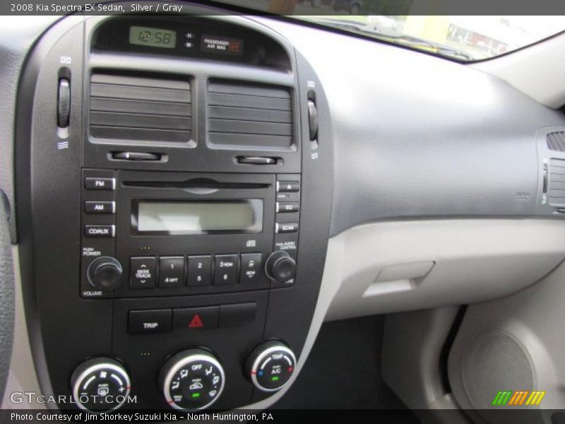 Silver / Gray 2008 Kia Spectra EX Sedan