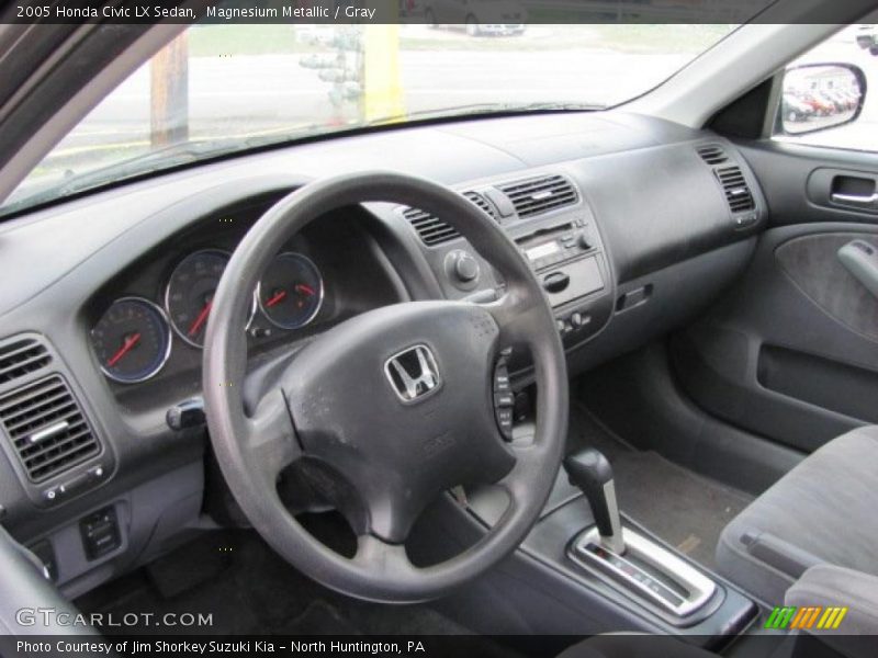 Magnesium Metallic / Gray 2005 Honda Civic LX Sedan
