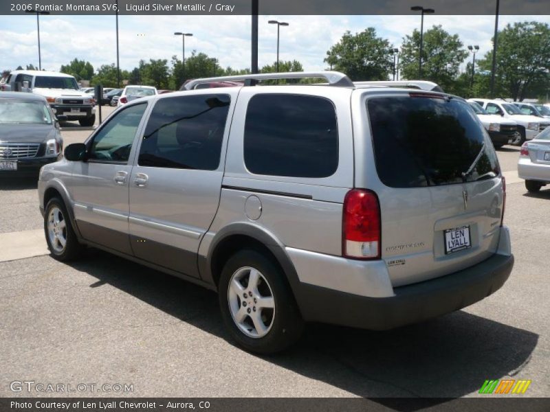 Liquid Silver Metallic / Gray 2006 Pontiac Montana SV6