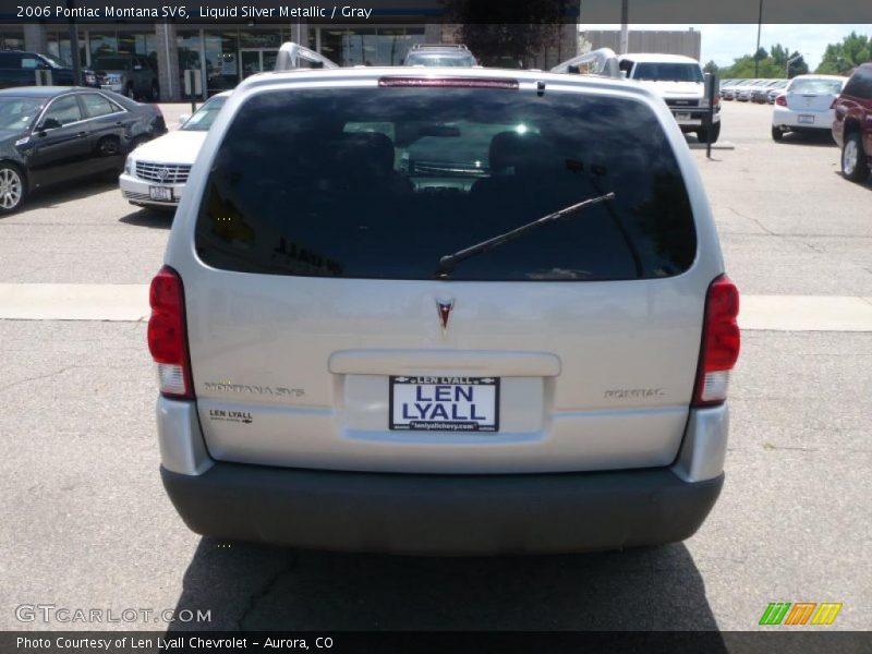 Liquid Silver Metallic / Gray 2006 Pontiac Montana SV6