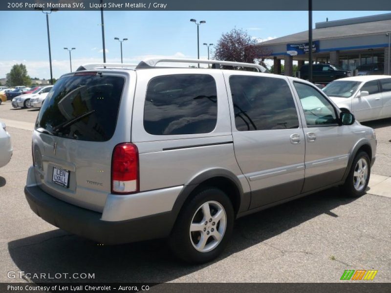 Liquid Silver Metallic / Gray 2006 Pontiac Montana SV6