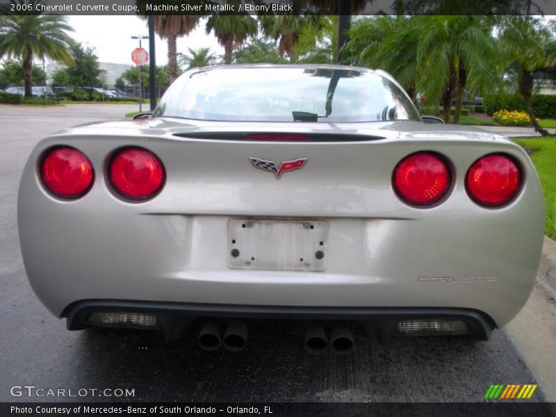 Machine Silver Metallic / Ebony Black 2006 Chevrolet Corvette Coupe