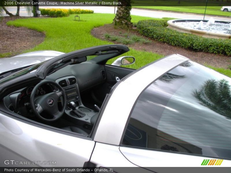 Machine Silver Metallic / Ebony Black 2006 Chevrolet Corvette Coupe