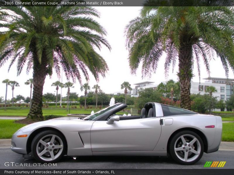 Machine Silver Metallic / Ebony Black 2006 Chevrolet Corvette Coupe