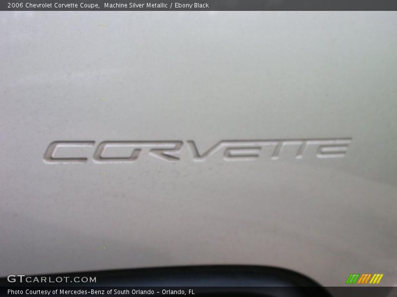 Machine Silver Metallic / Ebony Black 2006 Chevrolet Corvette Coupe