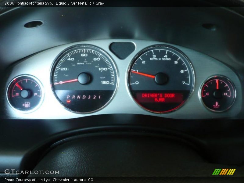 Liquid Silver Metallic / Gray 2006 Pontiac Montana SV6