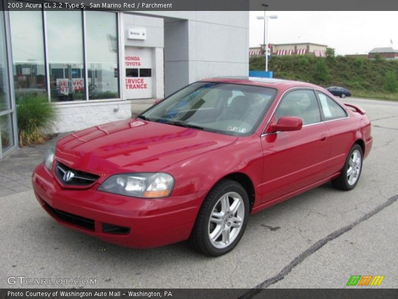 San Marino Red / Parchment 2003 Acura CL 3.2 Type S