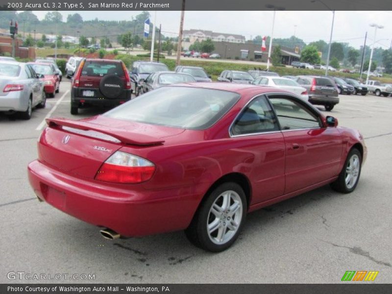 San Marino Red / Parchment 2003 Acura CL 3.2 Type S