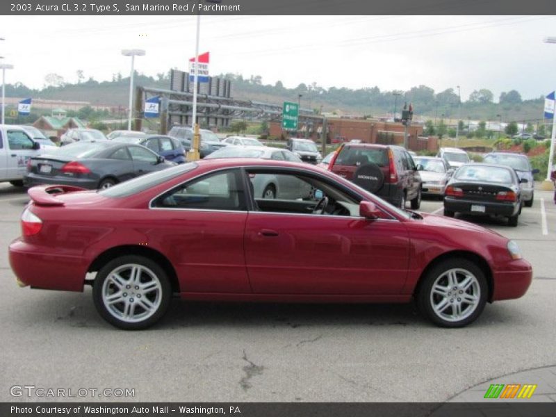 San Marino Red / Parchment 2003 Acura CL 3.2 Type S