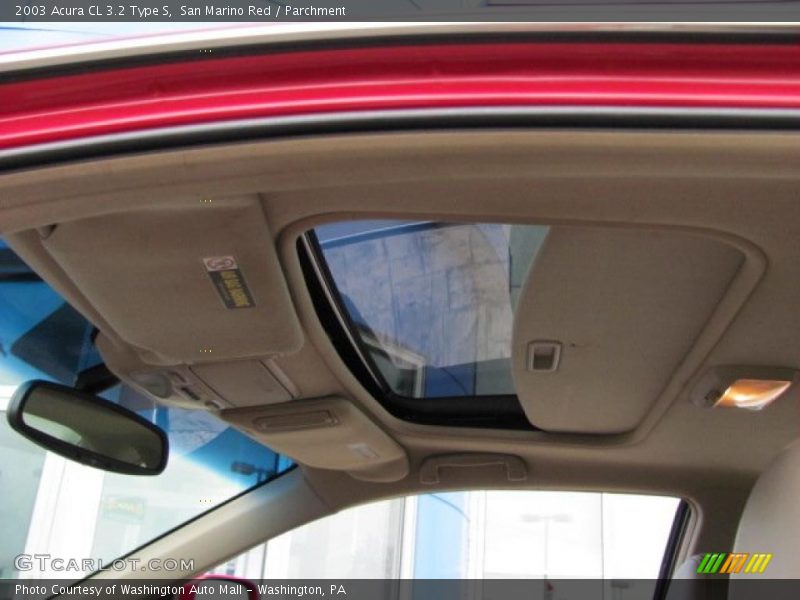 San Marino Red / Parchment 2003 Acura CL 3.2 Type S