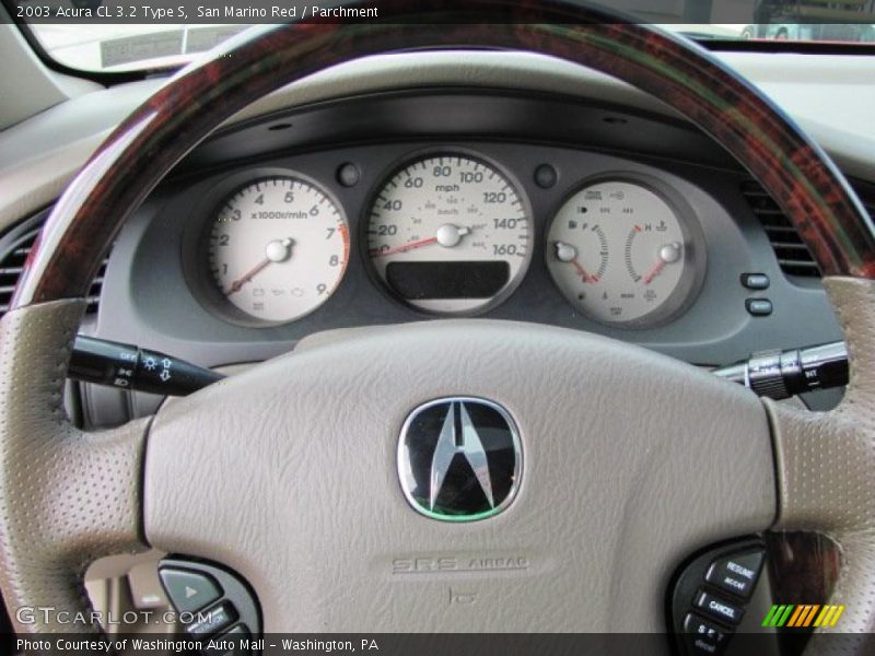 San Marino Red / Parchment 2003 Acura CL 3.2 Type S
